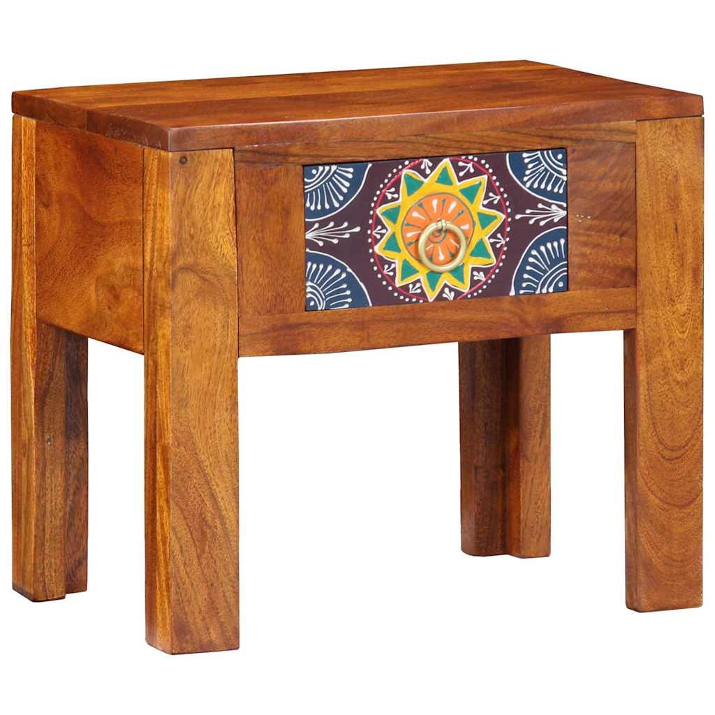 vidaXL Table d'appoint avec tiroirs de rangement Marron 40 x 30 x 36 cm