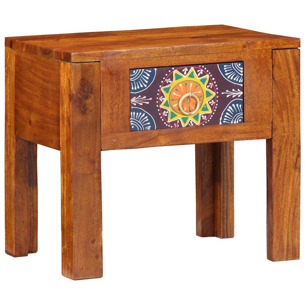 vidaXL Table d'appoint avec tiroirs de rangement Marron 40 x 30 x 36 cm