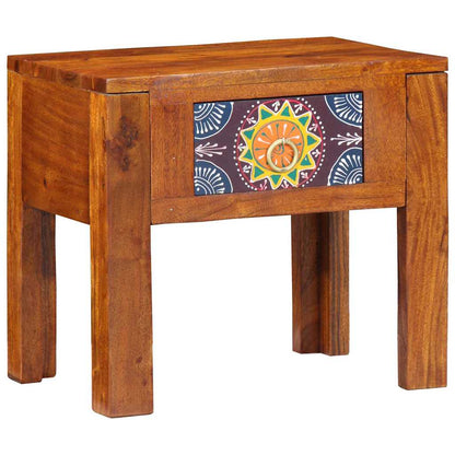 vidaXL Table d'appoint avec tiroirs de rangement Marron 40 x 30 x 36 cm