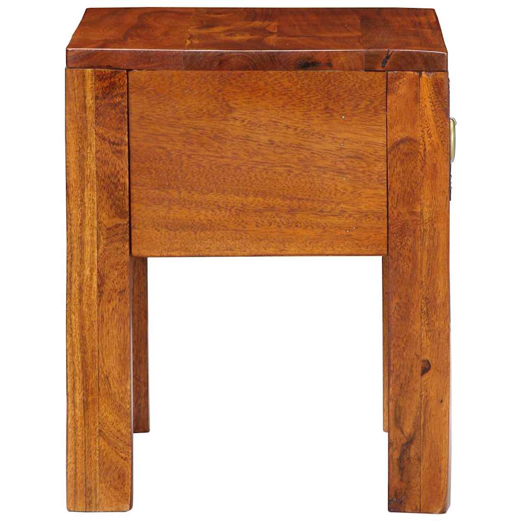 vidaXL Table d'appoint avec tiroirs de rangement Marron 40 x 30 x 36 cm