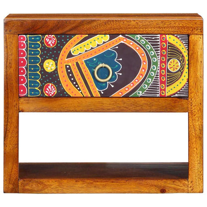 Nachttisch Braun 40 x 35 x 35 cm Massivholz Akazie