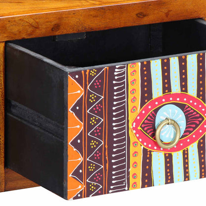 vidaXL Nachttisch mit Schubladen Braun 35 x 30 x 22 cm