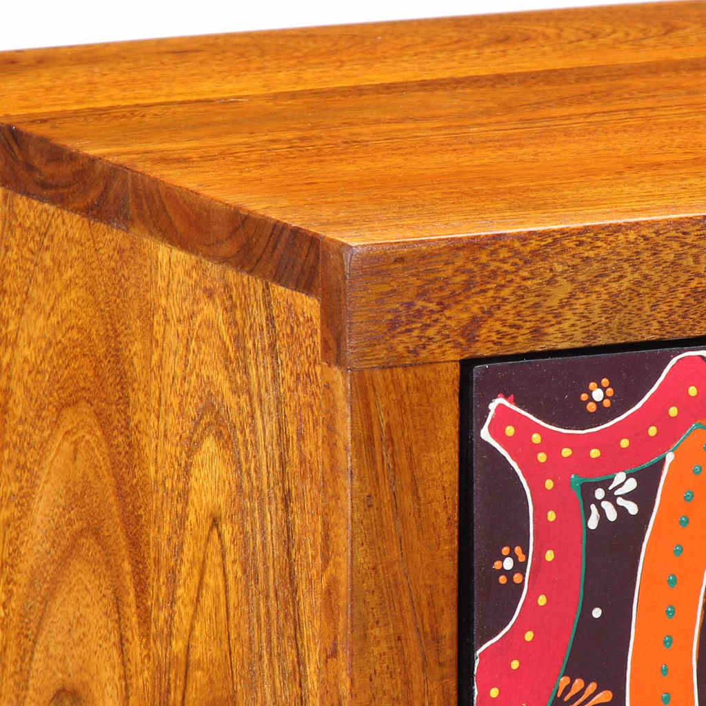 vidaXL Table de chevet marron 35 x 30 x 40 cm en bois d'acacia massif
