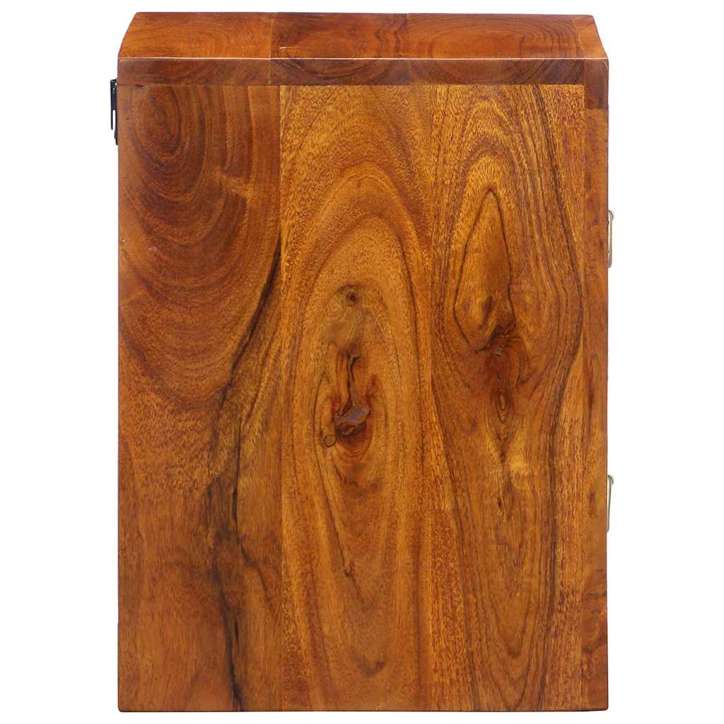 vidaXL Nachttisch 2 pcs Braun 35 x 30 x 40 cm Massivholz Akazie