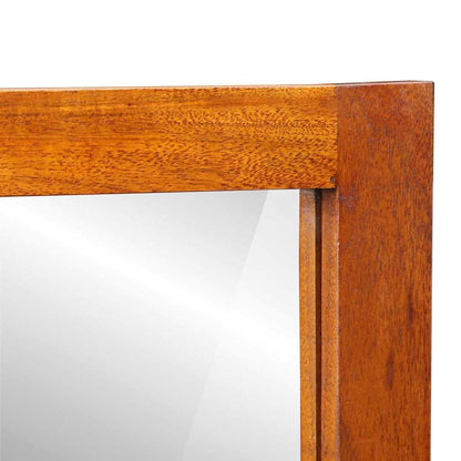 vidaXL Wandschrank mit Spiegel Braun 40 x 20 x 50 cm Massivholz Akazie