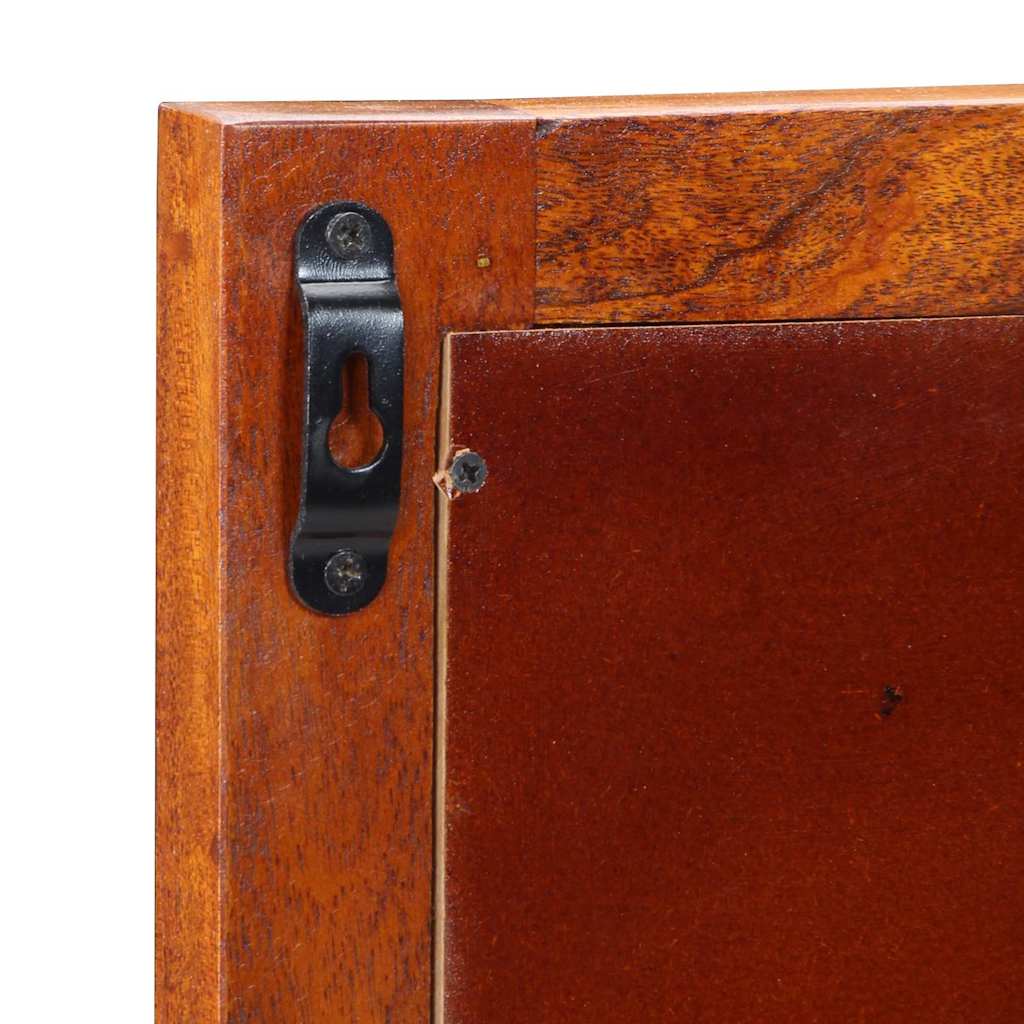 vidaXL Wandschrank mit Spiegel Braun 40 x 20 x 50 cm Massivholz Akazie