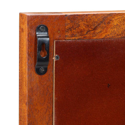 vidaXL Wandschrank mit Spiegel Braun 40 x 20 x 50 cm Massivholz Akazie