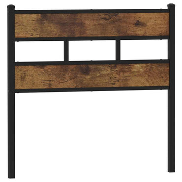 vidaXL Kopfteil Räuchereiche 80 cm Eisen und Holzwerkstoff