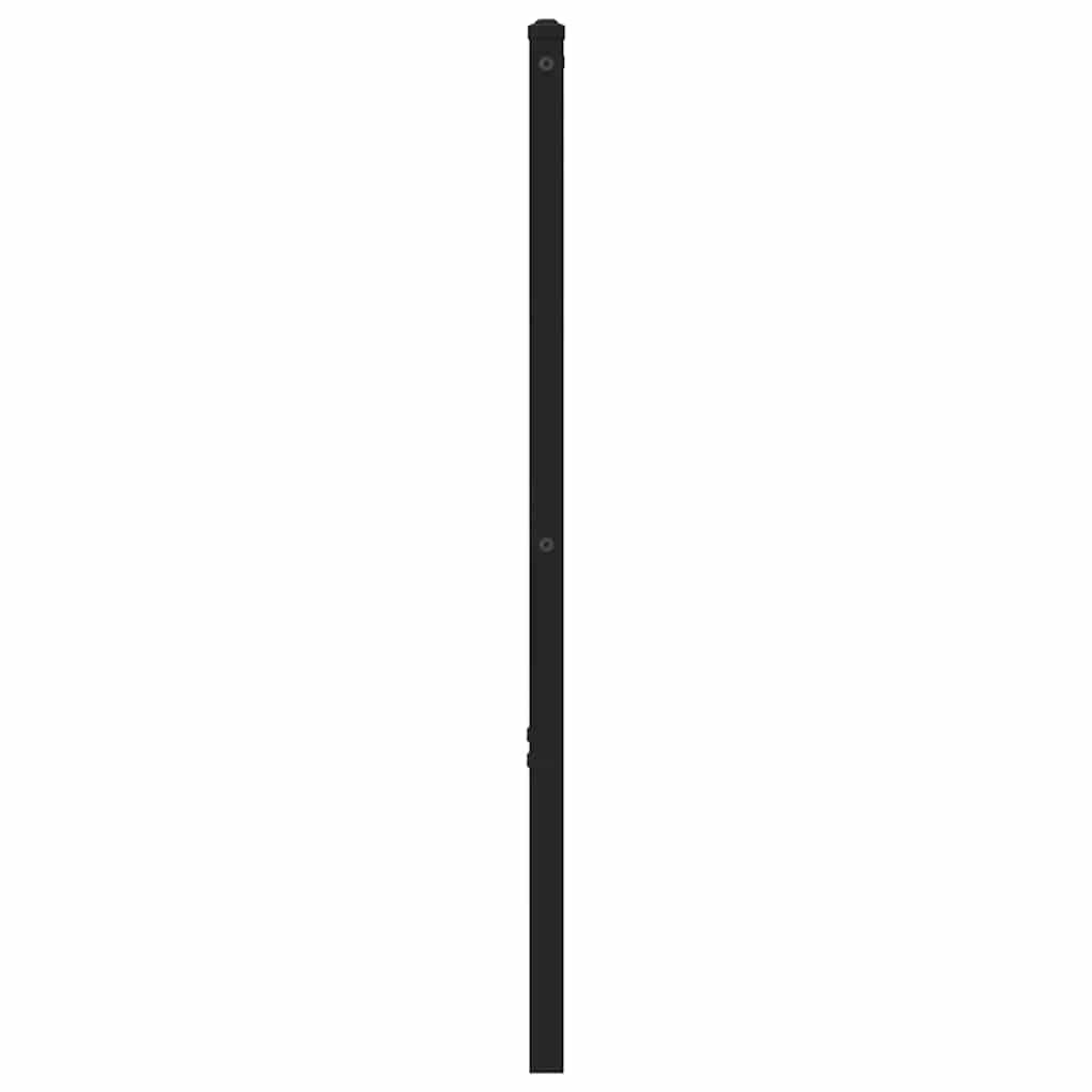 vidaXL Kopfteil Räuchereiche 80 cm Eisen und Holzwerkstoff
