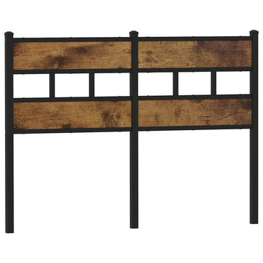 vidaXL Kopfteil Räuchereiche 135 cm Eisen und Holzwerkstoff