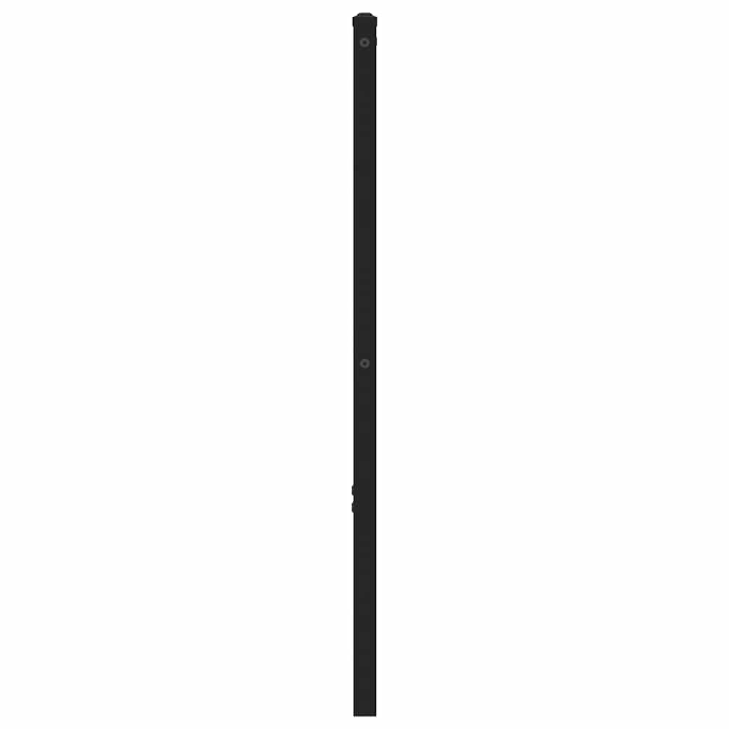 vidaXL Kopfteil Räuchereiche 193 cm Eisen und Holzwerkstoff
