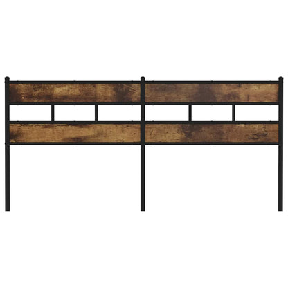 Ersatz-Kopfteil Räuchereiche 200 cm Eisen und Holzwerkstoff