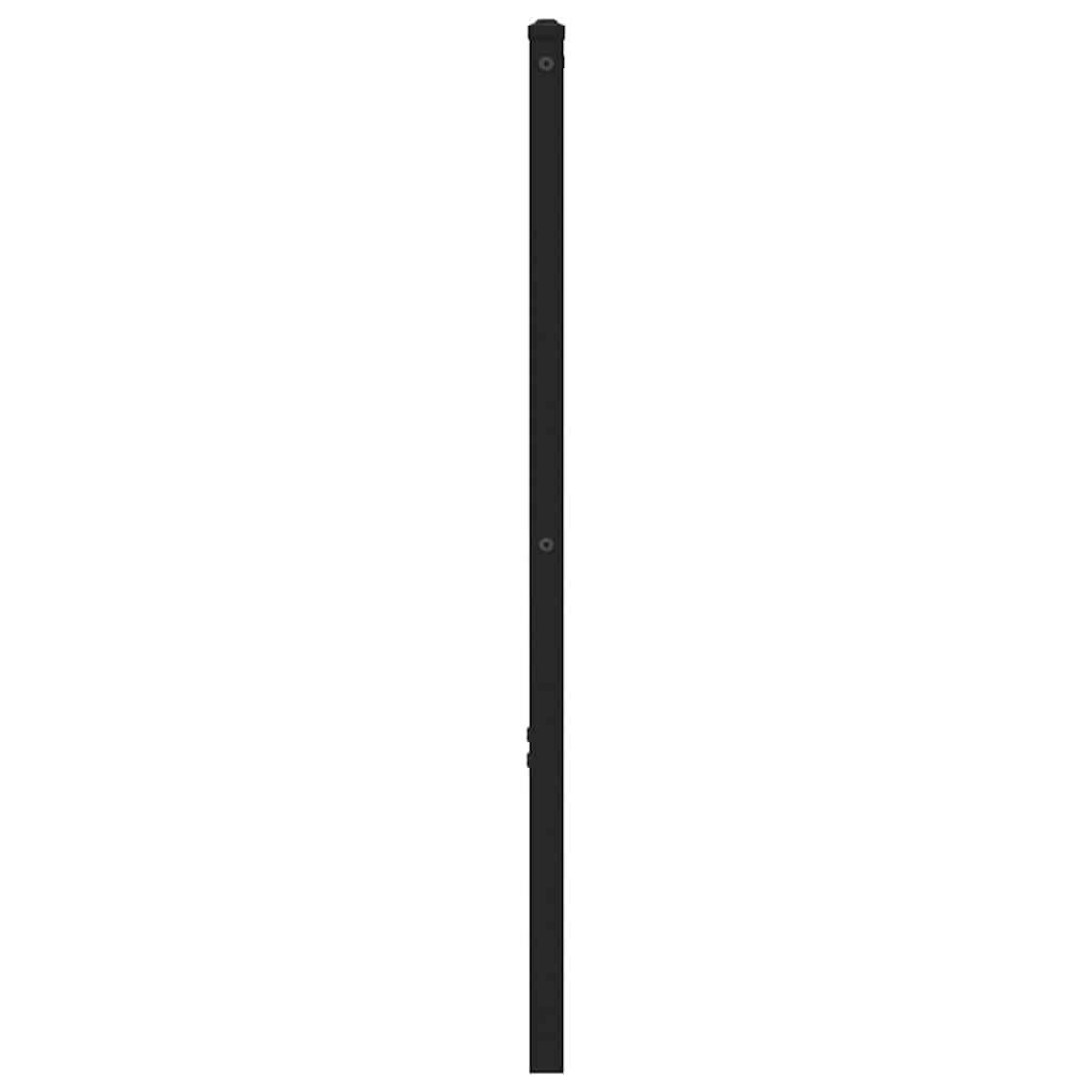 vidaXL Kopfteil Räuchereiche 200 cm Eisen und Holzwerkstoff