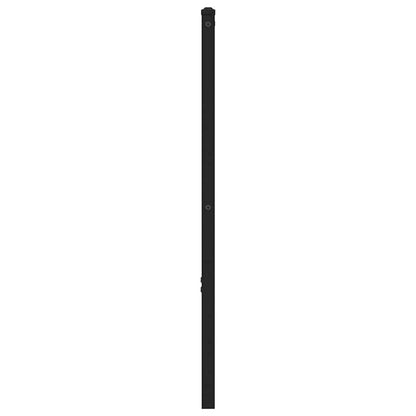 vidaXL Kopfteil Räuchereiche 200 cm Eisen und Holzwerkstoff