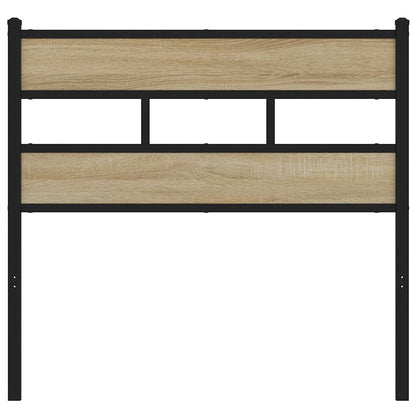 vidaXL Kopfteil Sonoma-Eiche 80 cm Eisen und Holzwerkstoff