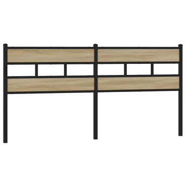 vidaXL Kopfteil Sonoma-Eiche 180 cm Eisen und Holzwerkstoff