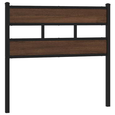 vidaXL Ersatz-Kopfteil Braun Eichen-Optik 90 cm Stahl und Holzwerkstoff