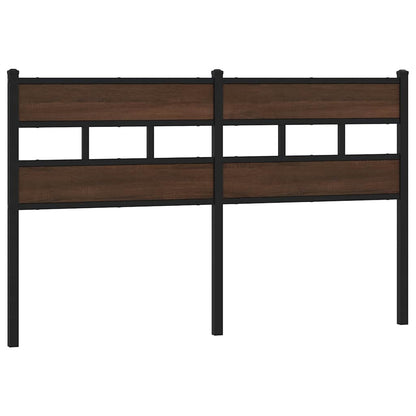 vidaXL Kopfteil Braun Eichen-Optik 160 cm Stahl und Holzwerkstoff