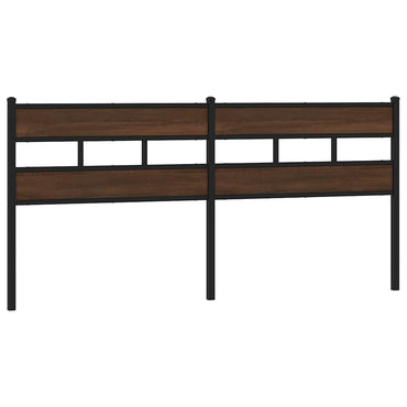 vidaXL Ersatz-Kopfteil Braun Eichen-Optik 200 cm Stahl und Holzwerkstoff