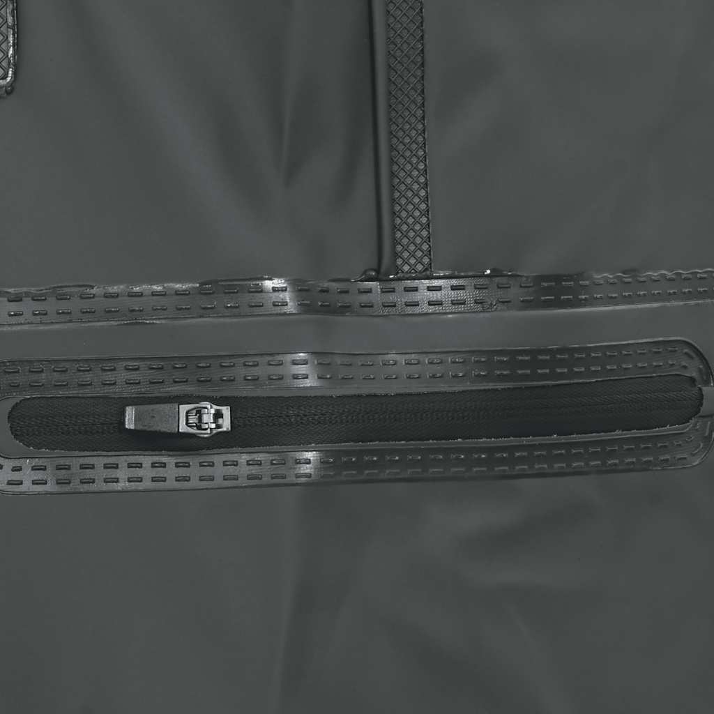 Wathose mit Stiefeln und Gürtel Dunkelgrün Größe 45