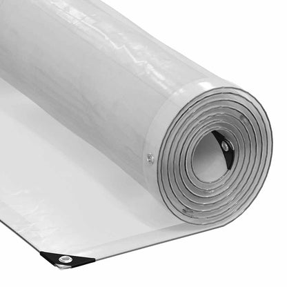 Transparente Plane mit Ösen 6x8 m Polyethylen