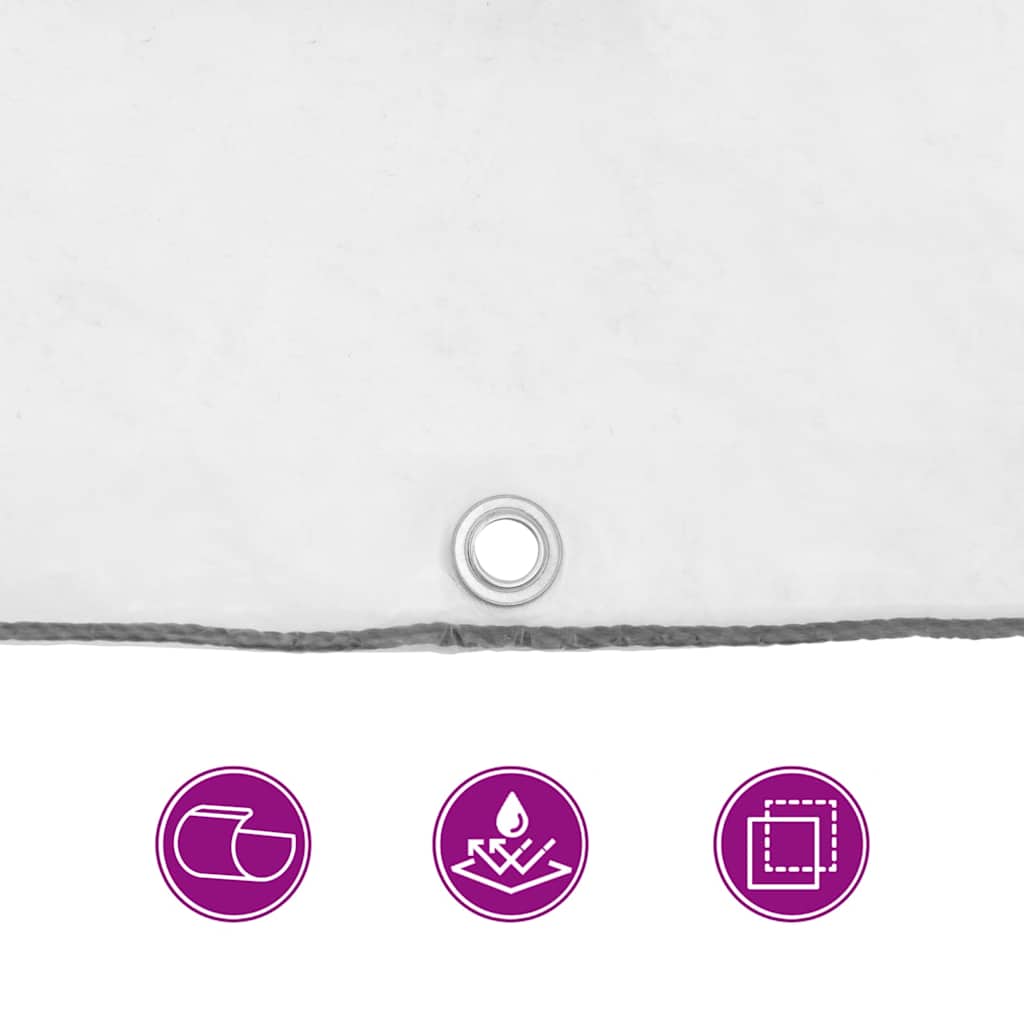 Transparente Plane mit Ösen 6x8 m Polyethylen