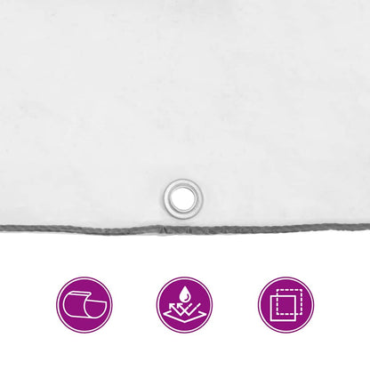 Transparente Plane mit Ösen 6x8 m Polyethylen