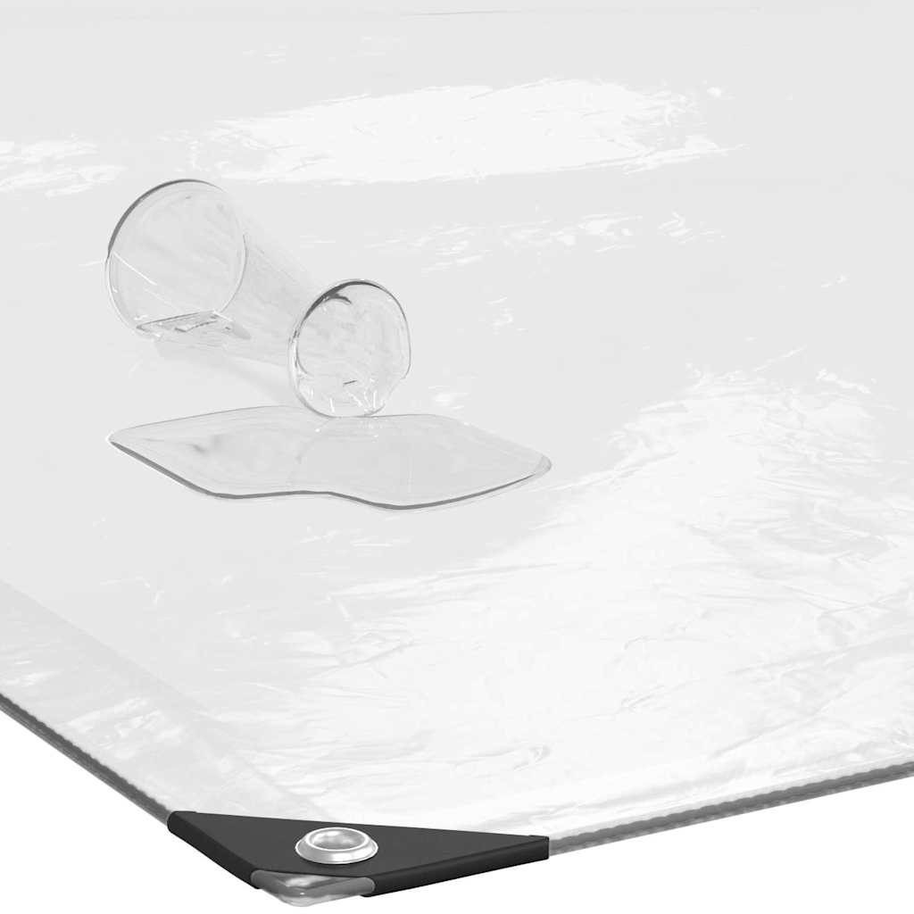 Transparente Plane mit Ösen 10x10 m Polyethylen