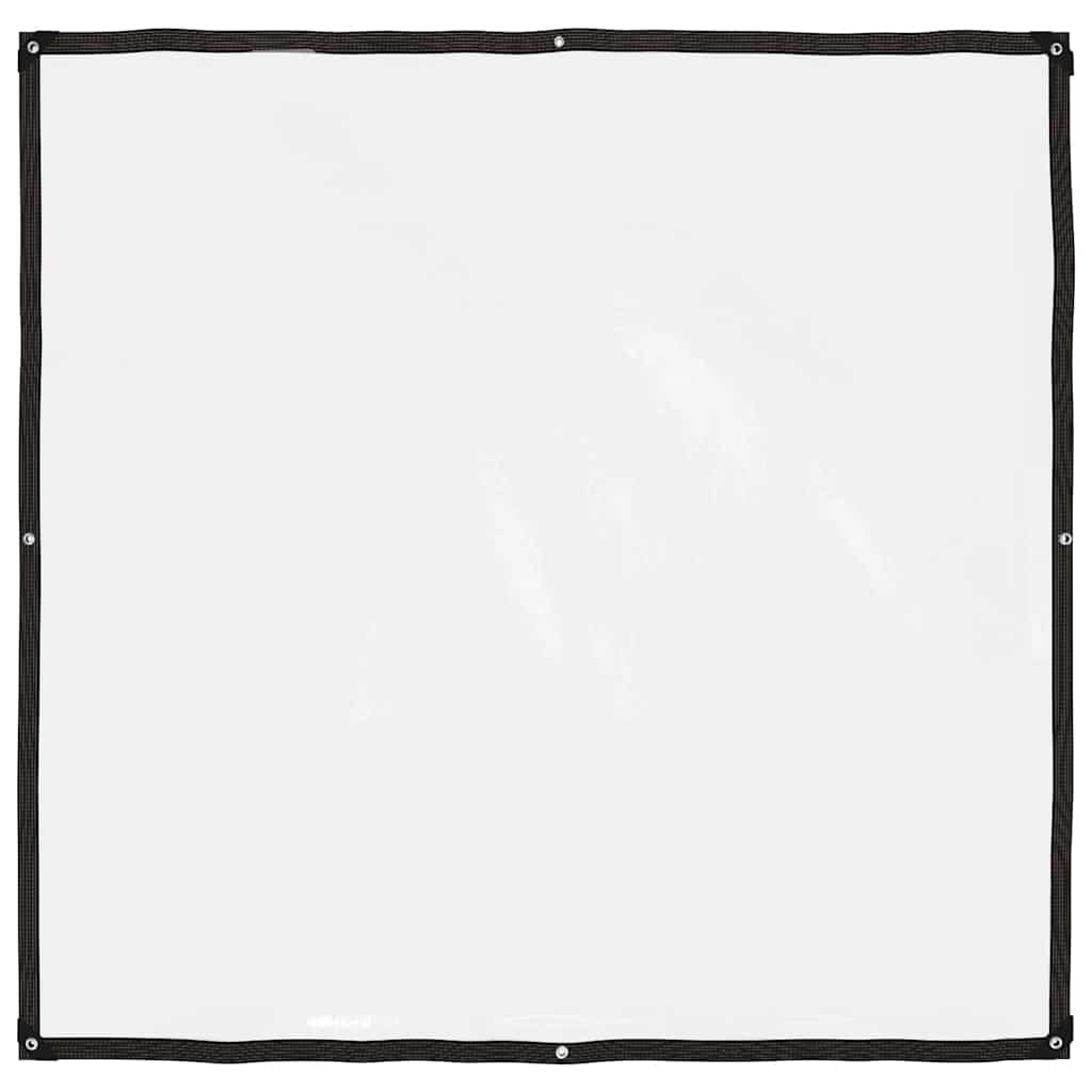 Klare Plane mit Ösen 2x2 m Polyethylen