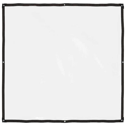 Klare Plane mit Ösen 2x2 m Polyethylen