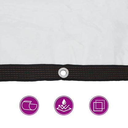 Transparente Plane mit Ösen 3x8 m Polyethylen