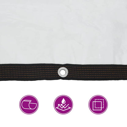 Transparente Plane mit Ösen 6x8 m Polyethylen