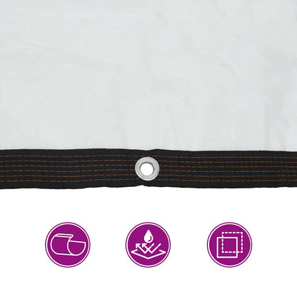 Transparente Plane mit Ösen 8x8 m Polyethylen