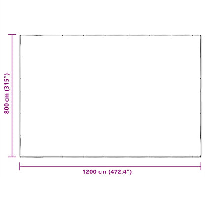 Transparente Plane mit Ösen 8x12 m Polyethylen