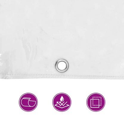 Klare Plane mit Ösen 2x2 m PVC