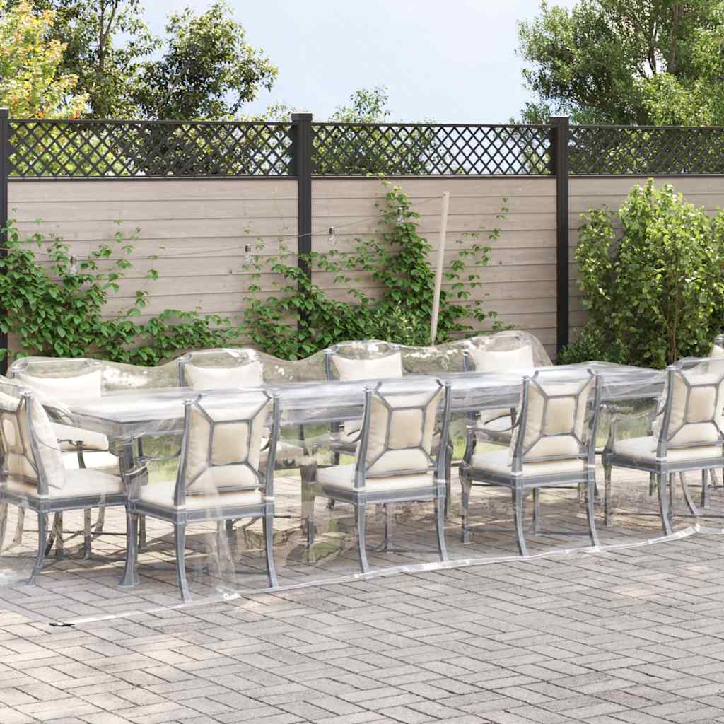 Transparente Plane mit Ösen 3x6 m PVC