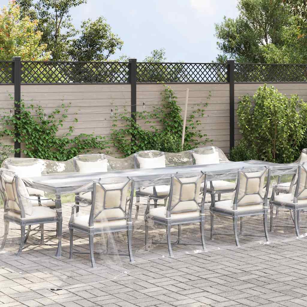 Transparente Plane mit Ösen 4x10 m PVC