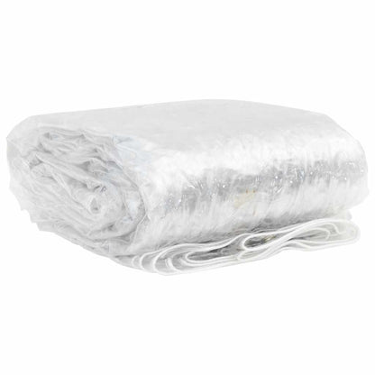 Transparente Plane mit Ösen 4x12 m PVC