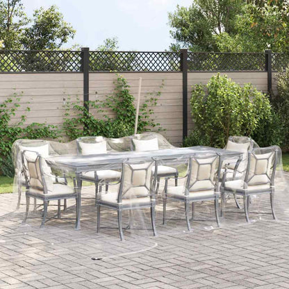 Transparente Plane mit Ösen 5x5 m PVC