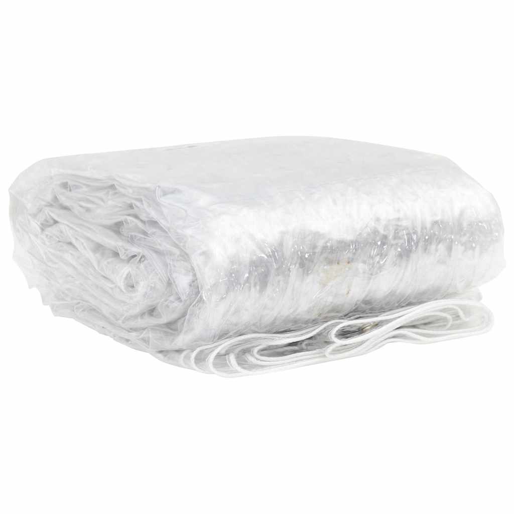 Transparente Plane mit Ösen 5x12 m PVC