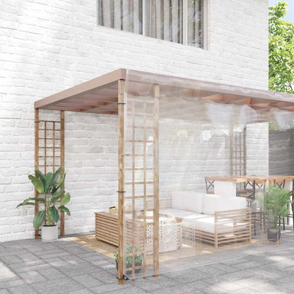 Transparente Plane mit Ösen 8x8 m PVC