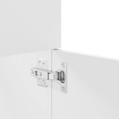 vidaXL Ensemble de meubles de salle de bain 4 pcs Blanc Bois d'ingénierie