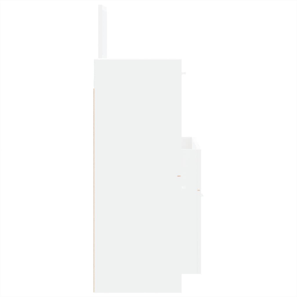 vidaXL Ensemble de meubles de salle de bain 3 pcs Blanc Matériau à base de bois