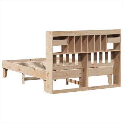 vidaXL Massivholzbett ohne Matratze 150x200 cm Kiefernholz
