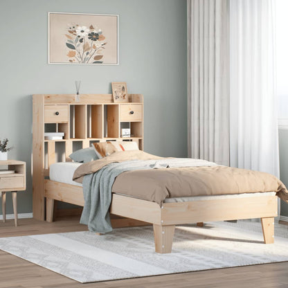 vidaXL Massivholzbett ohne Matratze 75x190 cm Kiefernholz