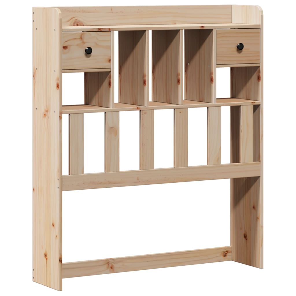 vidaXL Massivholzbett mit Regal ohne Matratze 90x200 cm Kiefer