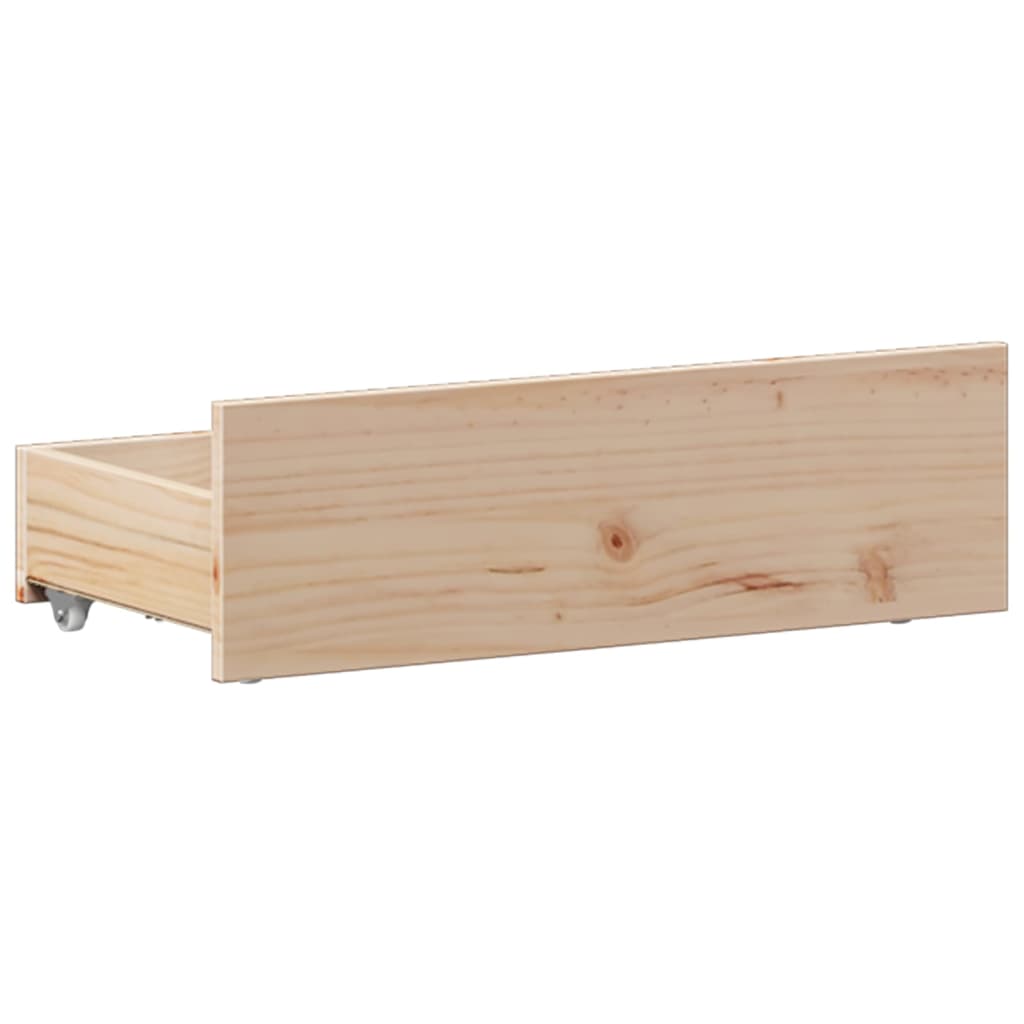 vidaXL Bücherregalbett ohne Matratze 75x190 cm Massivholz Kiefer