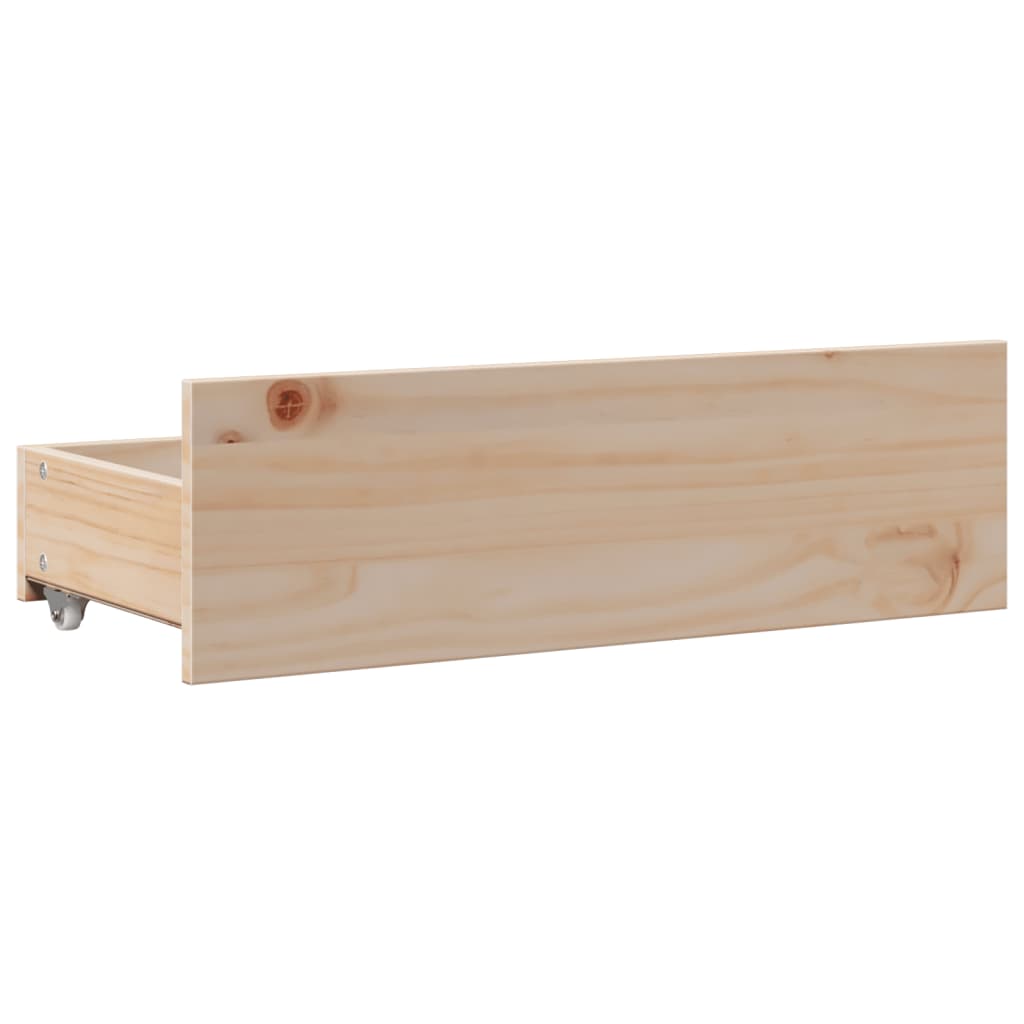 vidaXL Massivholzbett mit Regal ohne Matratze 160x200 cm Kiefernholz