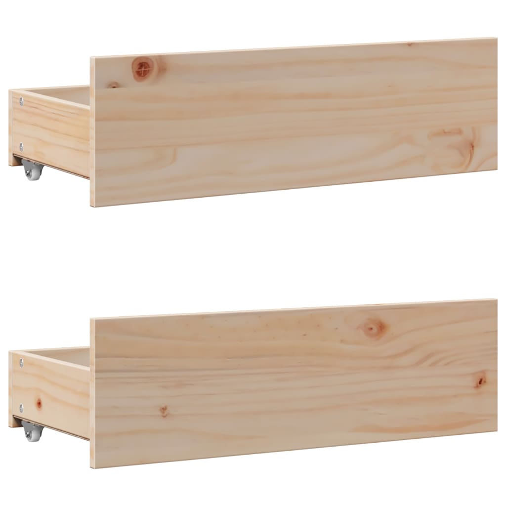 vidaXL Massivholzbett mit Regal ohne Matratze 160x200 cm Kiefernholz