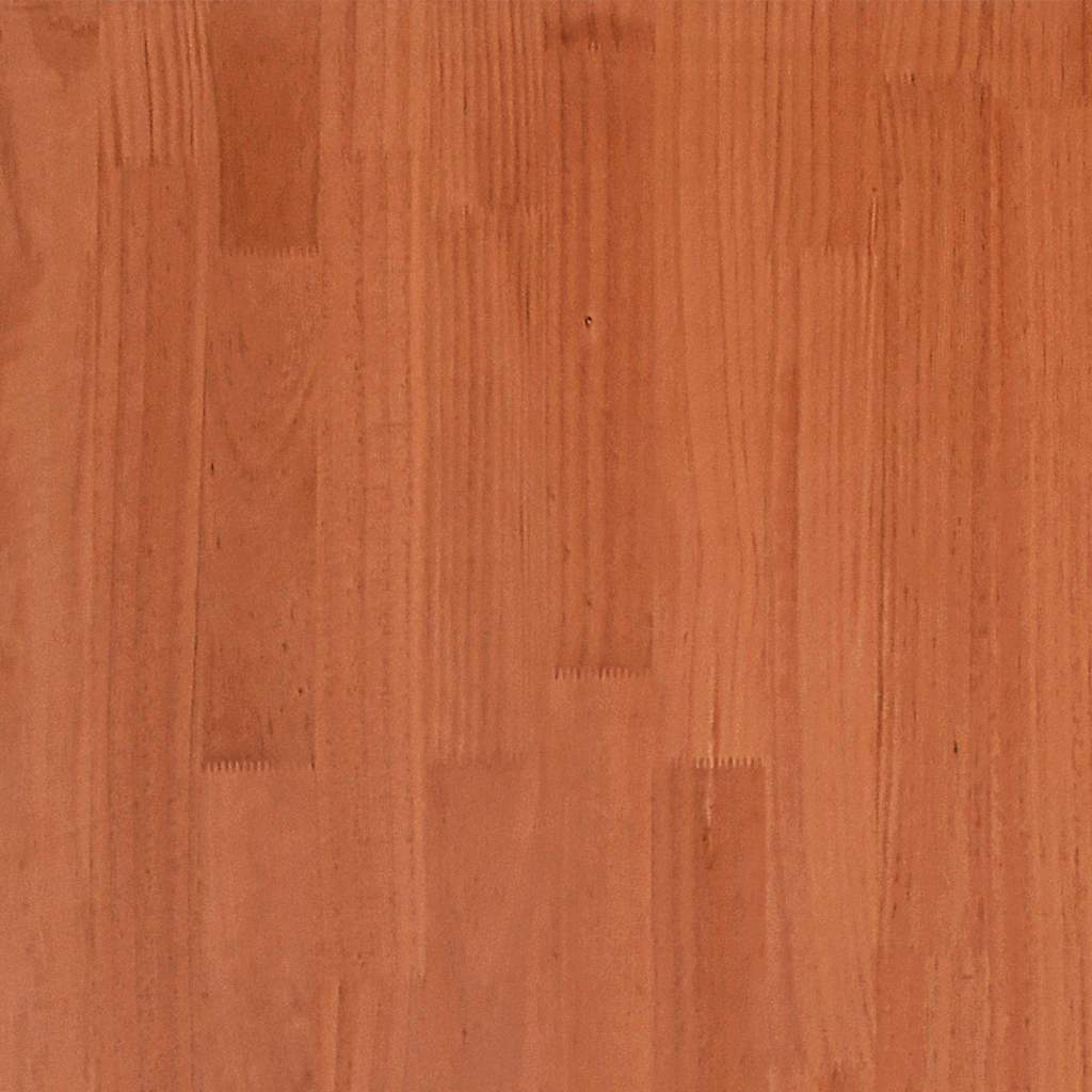 vidaXL Lit en bois massif sans matelas Marron ciré 140x200 cm Bois de pin